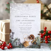 Invitation Pine Cône Éclairage de cordes de Noël Russe