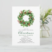 Invitation Pine Cones Wreath Corporate Christmas Party (Debout devant)
