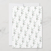 Invitation Pine d'aquarelle Noël (Dos)