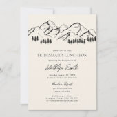 Invitation Pine de montagne Arbre extérieur Bridesmaitres Déj (Devant)