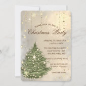 Invitation Pine de Noël, Fête de Noël des Flammes de neige (Devant)