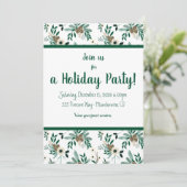 Invitation Pine et Holly Fête (Debout devant)