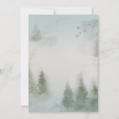 Invitation Pine Forest Bourgogne Dusty Rose Elopement (Dos)