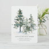 Invitation Pine Forest Noël (Debout devant)