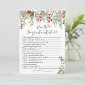 Invitation Pine Greenery À quel point connaissez-vous bien le (Debout devant)