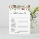 Invitation Pine Greenery Word (Debout devant)