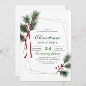Invitation Pine Tree Corporate Noël (Devant / Derrière)