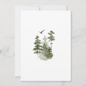 Invitation Pine Tree Love est une aventure nuptiale douche (Dos)