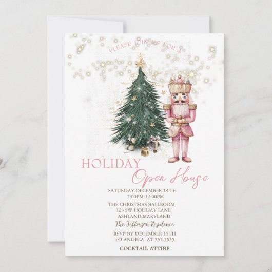 Invitation Pine Tree, Présentations, Stars Nutcracker Open Ho (Devant)