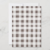 Invitation Pine Trees Boisés Onederland Hivernal Anniversaire (Dos)