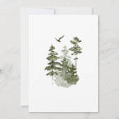 Invitation Pine Trees C'est la saison pour être marié Mariage (Dos)