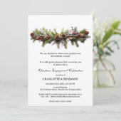 Invitation Pine Wire d'hiver Fête d'engagement Noël (Debout devant)