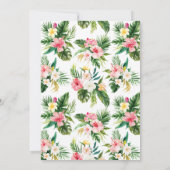 Invitation Pineapple Aquarelle Brunch de Mariage Tropical (Dos)