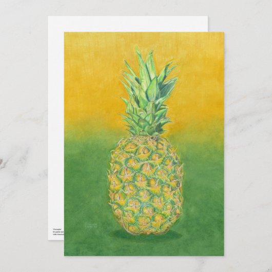 Invitation Pineapple Art (Devant / Derrière)