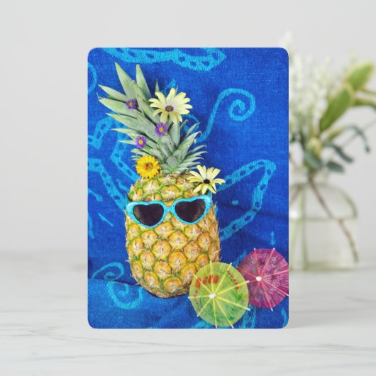 Invitation Pineappy Summer Beach Party (Debout devant)