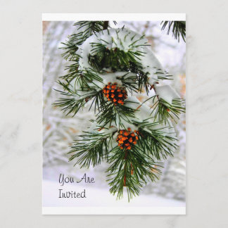 Invitation PineCone BranchHD