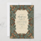 Invitation Pinecone rustique Noël À feuillage persistant (Devant)