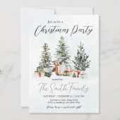 Invitation Pines d'hiver Noël (Devant)