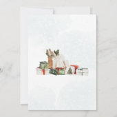 Invitation Pines d'hiver Noël (Dos)