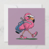 Invitation Ping Flamingo Golf Sunglasses Golf Lover  (Devant)