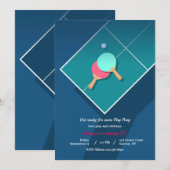 Invitation Ping Pong (Devant / Derrière)
