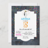 Invitation Pingouin - Animaux Fête Garçon Fille Anniversaire (Devant)
