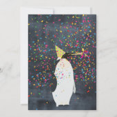 Invitation Pingouin - Animaux Fête Garçon Fille Anniversaire (Dos)