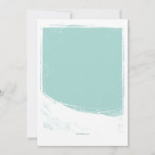 Invitation Pingouin de Snowboard (Dos)