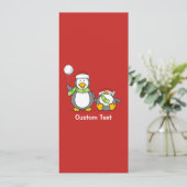 Invitation Pingouins de Noël (Debout devant)