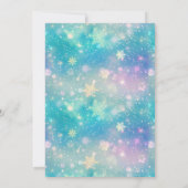 Invitation Pingouins pourpres Patinage sur glace Anniversaire (Dos)