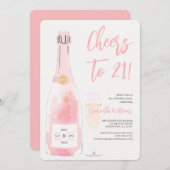 Invitation Pink 21e anniversaire (Devant / Derrière)