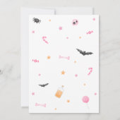 Invitation Pink A Little Boo Baby shower Halloween (Dos)