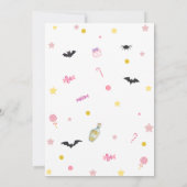 Invitation Pink A Little Boo Baby shower Halloween (Dos)