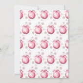 Invitation Pink A Little Snowflake Baby shower (Dos)