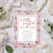 Invitation Pink A Little Snowflake est sur le Baby shower Way