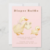 Invitation Pink A Silly Goose Diaper Raffle Table Sign  (Devant)