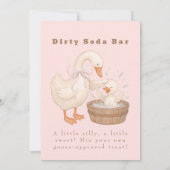 Invitation Pink A Silly Goose Dirty Soda Bar Sign (Dos)