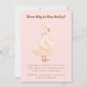 Invitation Pink A Silly Goose How Big Is Her Belly  (Devant)