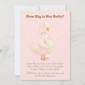 Invitation Pink A Silly Goose How Big Is Her Belly  (Dos)