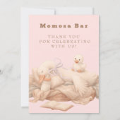 Invitation Pink A Silly Goose "Momosa" Mimosa  Table Sign  (Dos)
