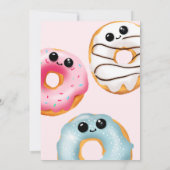 Invitation Pink Adorable Sweet One mignon beignets 1er annive (Dos)