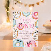 Invitation Pink Adorable Sweet One mignon beignets 1er annive