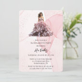 Invitation Pink Alcok Bride Bachelorette Party (Debout devant)