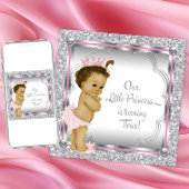 Invitation Pink and Princess 3e fête d'anniversaire