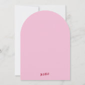 Invitation Pink and Red Galentine's Girls Night Party Modern  (Dos)
