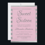 Invitation Pink and Silver Foil Sweet 16 Anniversaire<br><div class="desc">Pink and Silver Foil Glam Sweet sixteen Anniversaire Invitation pour une fête de 16e anniversaire. Cette invitation moderne est parfaite pour une fête d'anniversaire Pink and Silver Girly Sweet 16. Veuillez contacter le concepteur pour customiser les articles correspondants.</div>