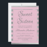 Invitation Pink and Silver Foil Sweet 16 Anniversaire<br><div class="desc">Pink and Silver Foil Glam Sweet sixteen Anniversaire Invitation pour une fête de 16e anniversaire. Cette invitation moderne est parfaite pour une fête d'anniversaire Pink and Silver Girly Sweet 16. Veuillez contacter le concepteur pour customiser les articles correspondants.</div>