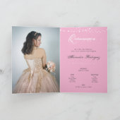 Invitation Pink and White Silhouette (Intérieur)