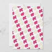 Invitation Pink Animal Crackers Cookies Circus Anniversaire (Dos)