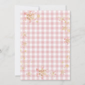 Invitation Pink Arch Gingham Baby Is Brewing Baby Shower (Dos)